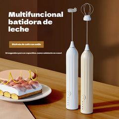 🔥50% de descuento🔥☕ Espumador de leche eléctrico, 2 cabezales diferentes, 3 velocidades ajustables. ✨✨