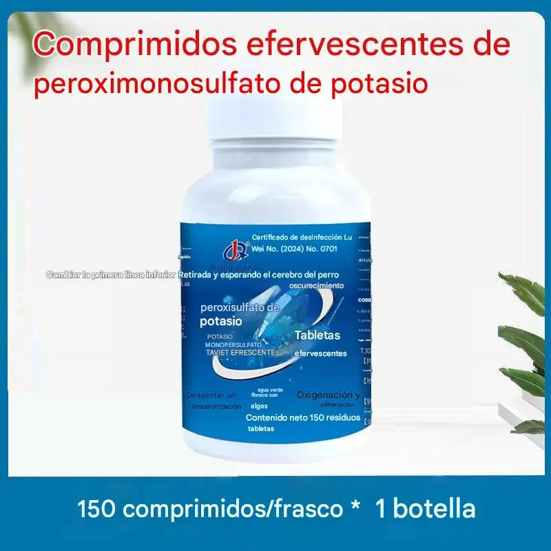 🐟Tabletas Efervescentes para Cuidado del Agua – Limpieza y Control de Algas 🐠150 cápsulas/frasco💧