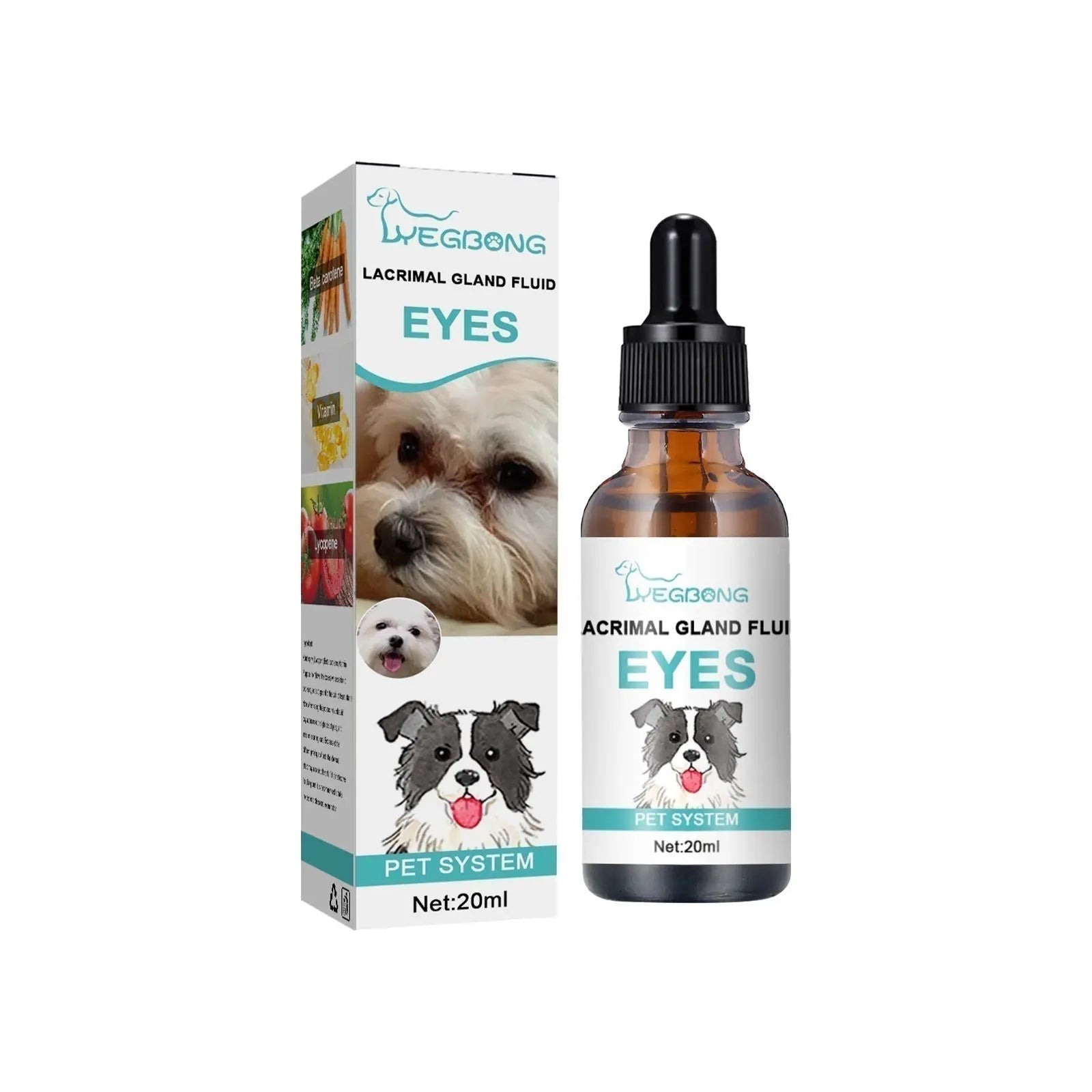 🐱🐶 Limpiador ocular y gotas para los ojos de mascotas: fórmula suave con pH equilibrado, segura para perros y gatos. 🌿💧