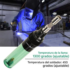 🔥 Soplete de gas 2 en 1: soldador portátil con llama de hasta 1300 °C