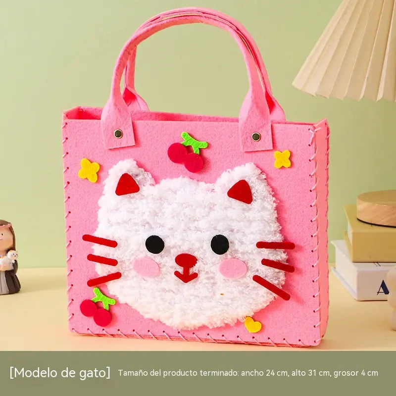 🧸🎨Kit de manualidades para niños: ¡Haz tu propia bolsa de peluche!