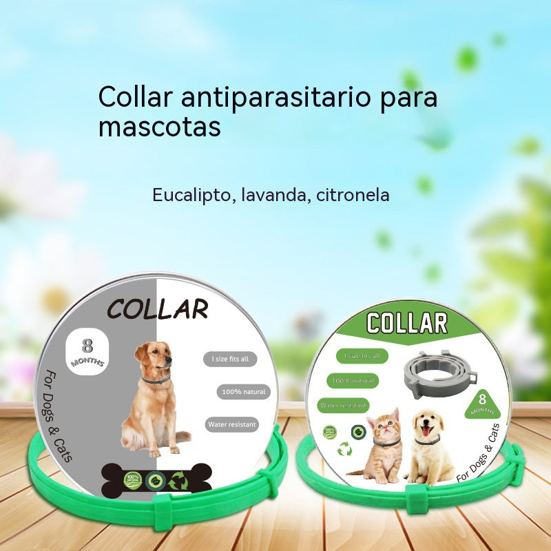 🐱🐶Collar antipulgas y garrapatas ajustable para perros y gatos🚫