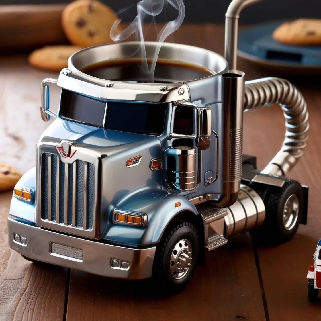 🚛Tazas de café artesanales para semirremolques