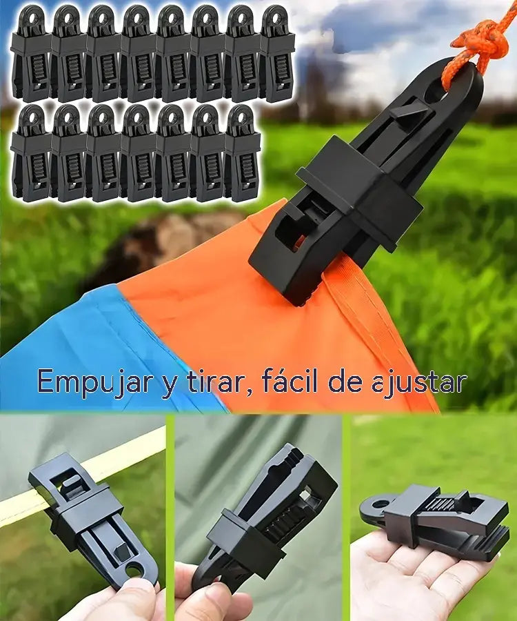 🏡🌿 [50 unidades] Clips de fijación para malla de sombra y tiendas de campaña