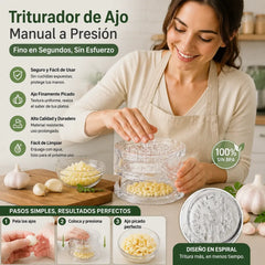🧄🔄【3 artículos por 26 euros】Prensa de ajos manual. ¡Disfruta de un 49% de descuento!