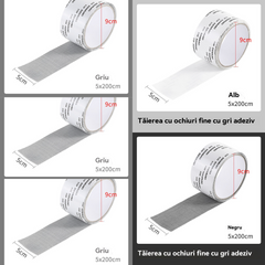 🛠️【5 piezas】✨ Cinta Reparadora para Mosquitera Invisible y Resistente al Agua
