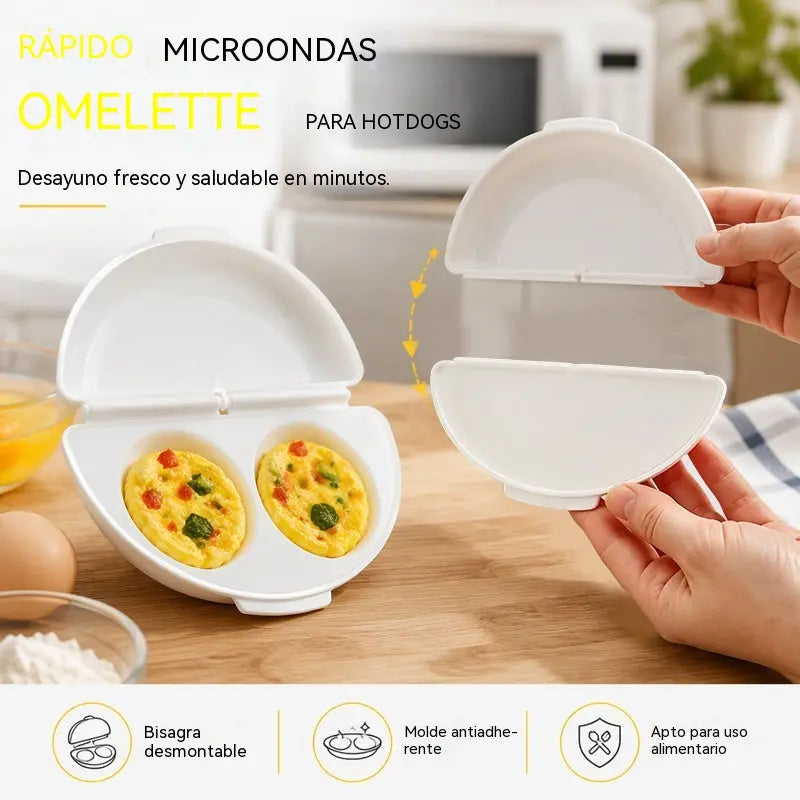 🍳 Omelettera 2 en 1 para Microondas | Prepara Huevos Fácil y Rápido