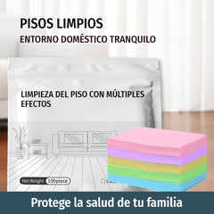 100 unidades de pastillas limpiadoras multiusos antibacterianas y desodorizantes | Aptas para madera dura, suelos laminados, azulejos y paredes de autocaravana