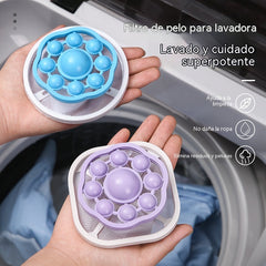 🌀6 piezas 25€✨ Filtro Flotante para Lavadora – Atrapa Pelusas, Cabellos y Pelos de Mascota en Cada Lavado 🧺