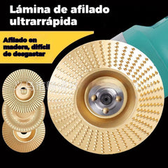 ⚙️🧰【3 piezas】Disco multifuncional para dar forma a la lijadora angular para madera