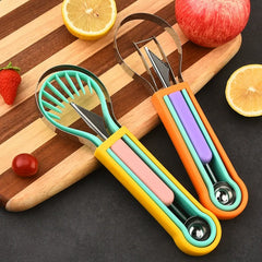 🍉🔥 Juego de sacabolas de fruta 3 en 1: una herramienta de cocina práctica ✨
