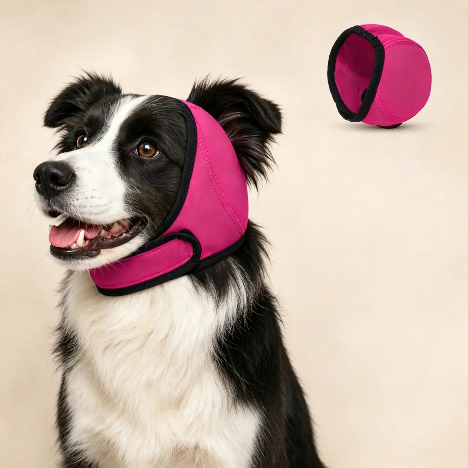 🐶 Diadema protectora para perros: reduce el ruido y es impermeable. Fabricada con caucho de neopreno de alta calidad, protege las orejas de tu mascota y la calma. ✨🌊