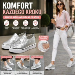 🔥【34-41】🔥Lato 2026 damskie buty na co dzień z miękkiej skóry z grubą podeszwą