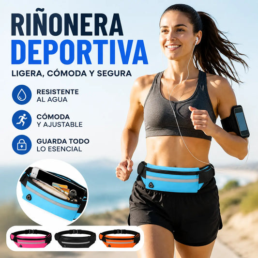 🎒 Riñonera Deportiva Impermeable con Porta Botella – Ligera, Cómoda y Perfecta para Outdoor