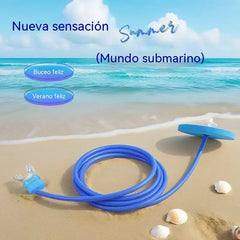 🏖️Un aparato respiratorio portátil para buceo con válvula de respiración de silicona a prueba de fugas, un elemento esencial para la práctica subacuática y el entrenamiento de suministro de oxígeno en aguas profundas.