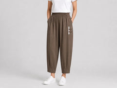 🔥【45% OFF】🔥【M–4XL】 👖 Lagane i prozračne ljetne pamučno-lanene hlače – moderne ležerne hlače do gležnja