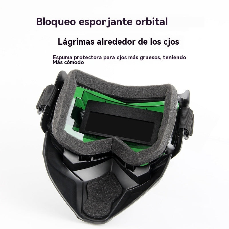🔥😎Protector facial desmontable con atenuación totalmente automática