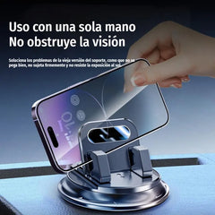🎯 ¡-50% HOY! 🚗 Soporte de Móvil 360° para Coche｜Fijación Firme y Giro Total 🔄📱