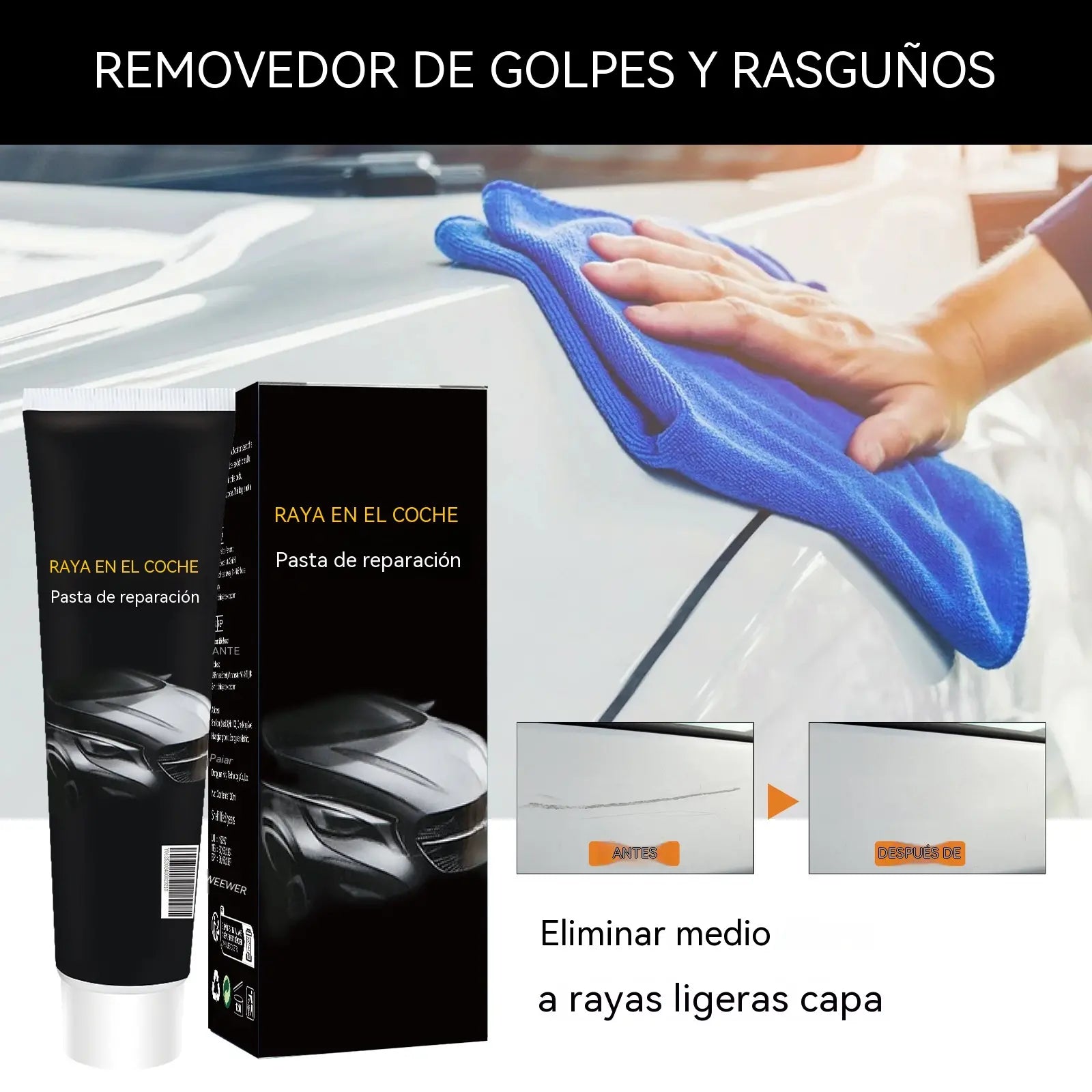 🔥Compra 1 y llévate 1 gratis🔥🚗💨Pasta reparadora de arañazos para coches, reparación de arañazos en la pintura, pulido y restauración.
