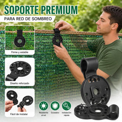 50 piezas🌿 Clips para Malla de Sombra｜Fijación Rápida y Segura para Invernaderos, Jardines y Cultivos