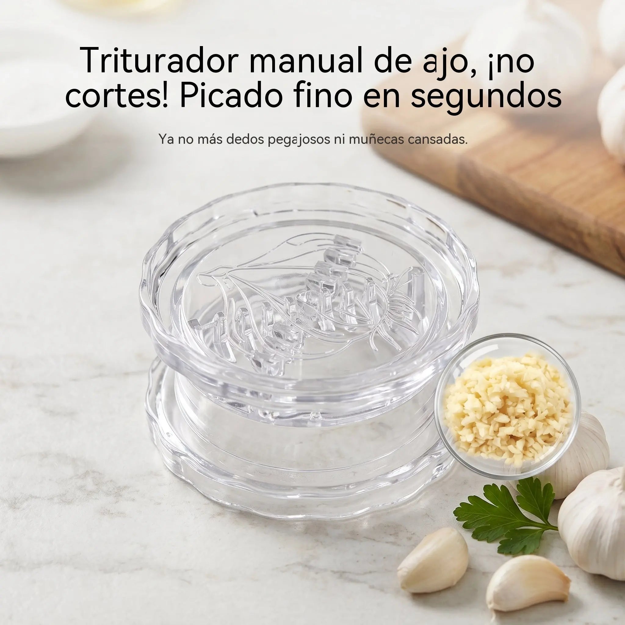 🧄🔄【3 artículos por 26 euros】Prensa de ajos manual. ¡Disfruta de un 49% de descuento!