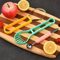 🍉🔥 Juego de sacabolas de fruta 3 en 1: una herramienta de cocina práctica ✨