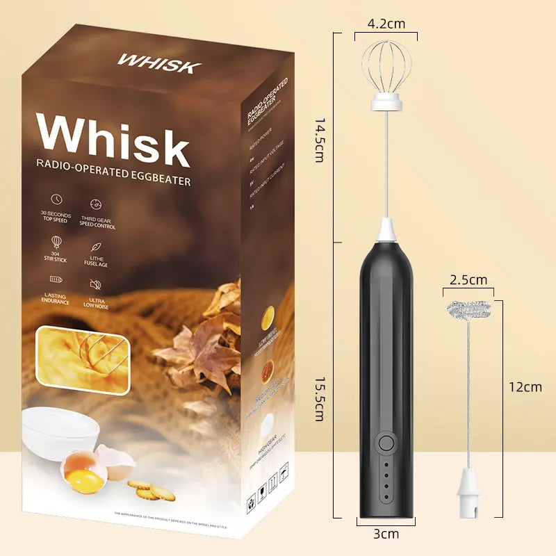 🔥50% de descuento🔥☕ Espumador de leche eléctrico, 2 cabezales diferentes, 3 velocidades ajustables. ✨✨