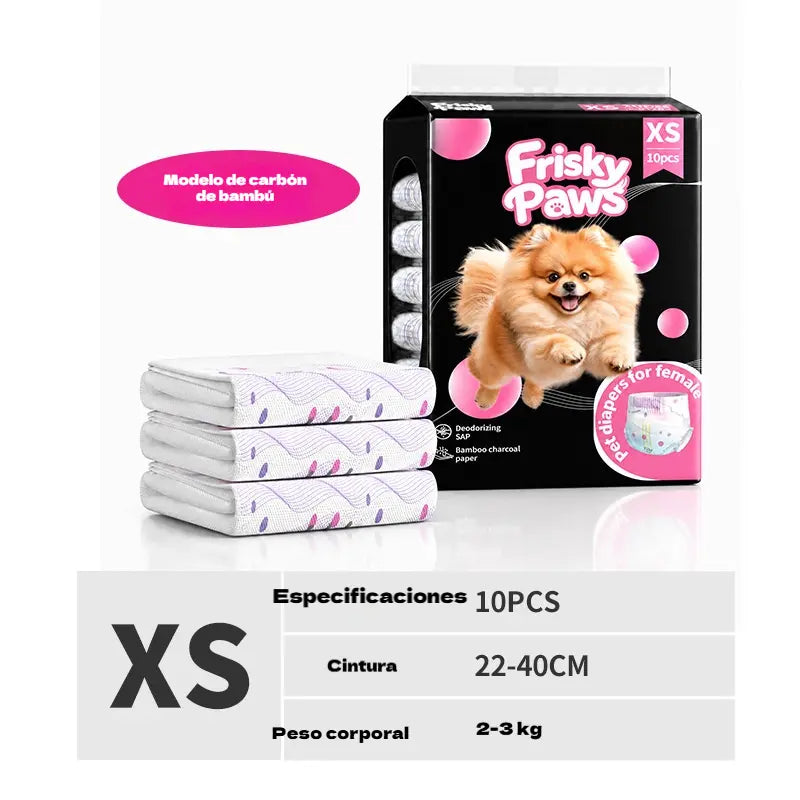 🐶💧 Pañales desechables para mascotas: súper absorbentes, transpirables y cómodos, mantienen a tu perro o gato seco y feliz 🐱✨