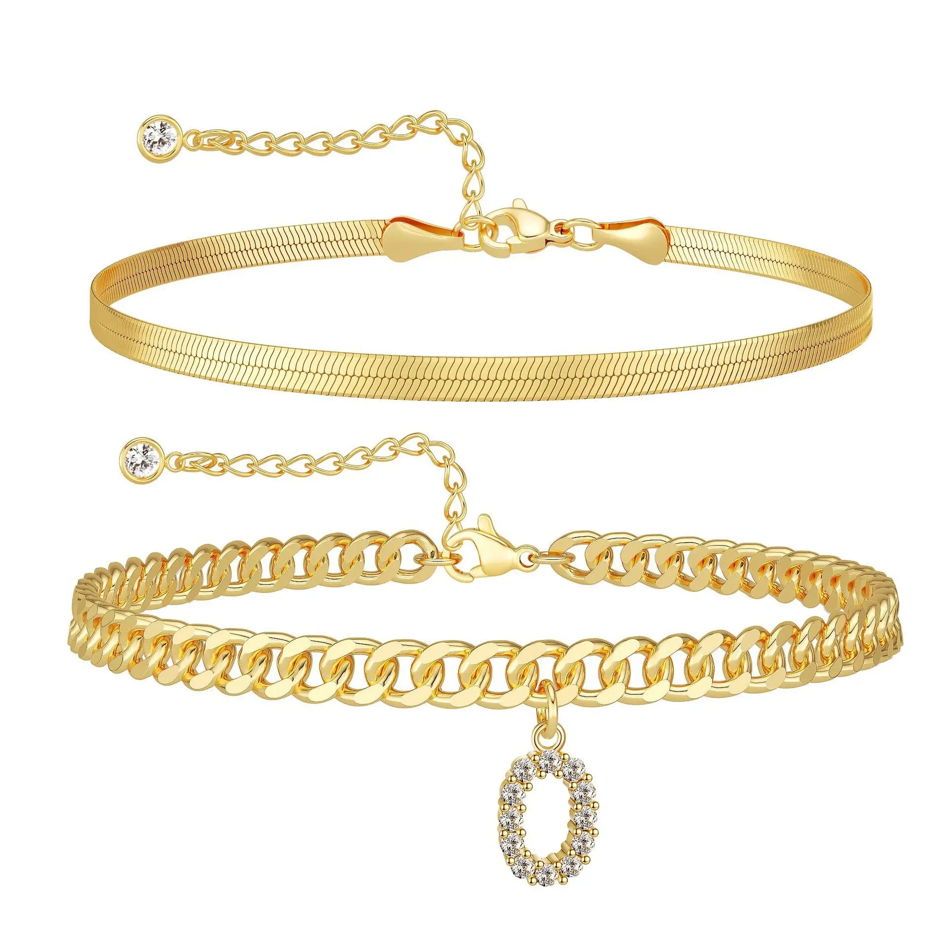 📿✨ Collar con inicial: ¡resistente al agua, hipoalergénico, regalo perfecto!