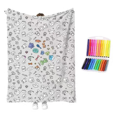 🎨Set de colorear creativo con manta cómoda