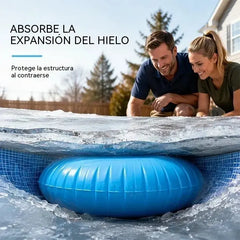 📢📢1 juego 31 euro⏰Cojín de aire para invernaje de piscinas redondas inflables: alivia la presión del hielo y protege la piscina en invierno 🏊
