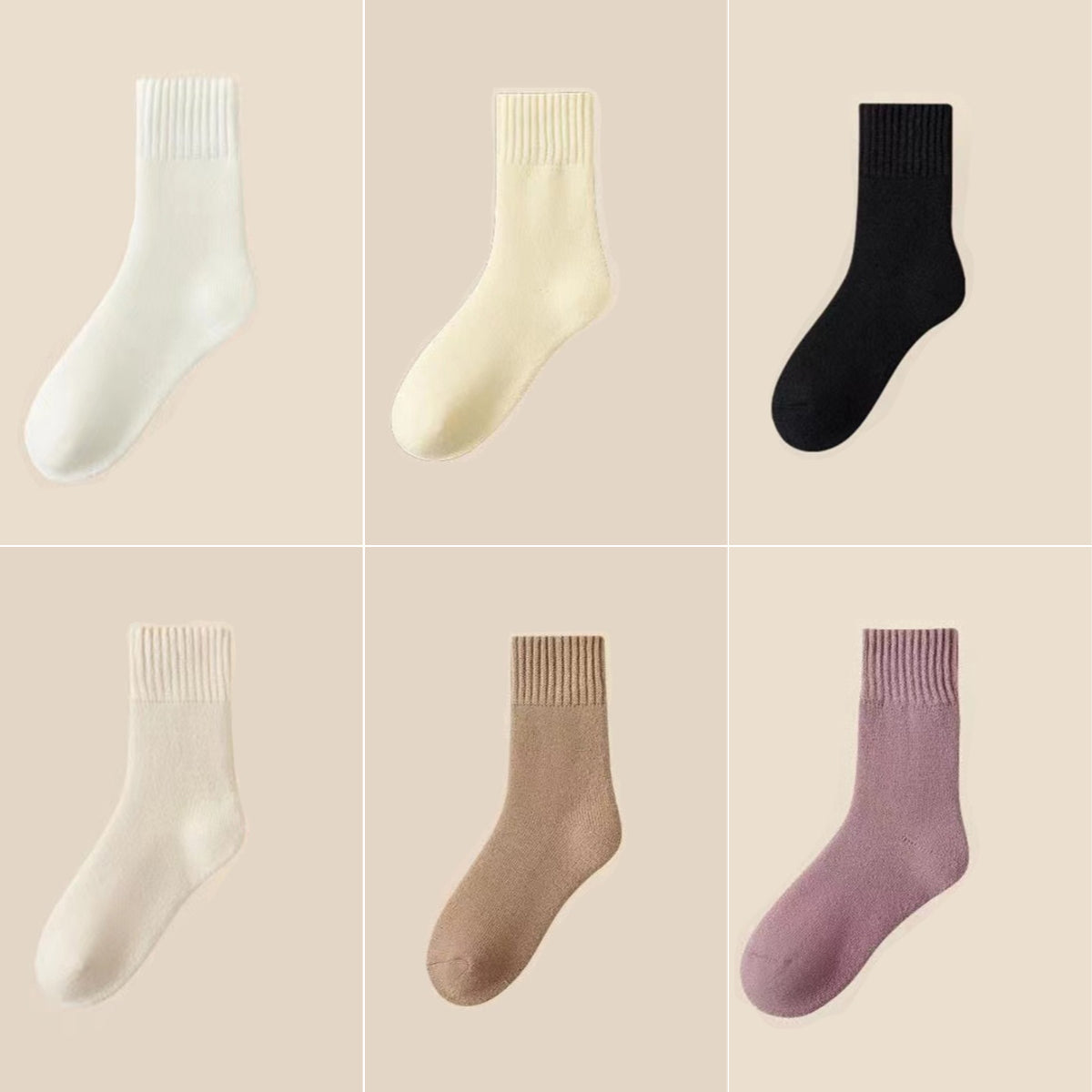 🔥🔥6 pares 26 euros🧦 Calcetines Térmicos de Felpa para Invierno — ¡Pies Cálidos y Máximo Confort!
