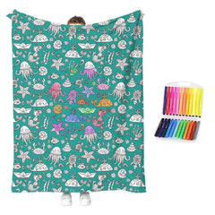🎨Set de colorear creativo con manta cómoda