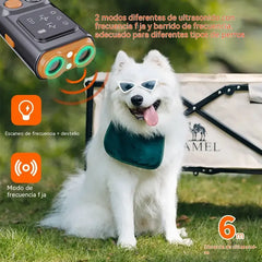 🌠Compañero silencioso: 🐶Dispositivo ultrasónico para controlar los ladridos de perros con luz intermitente.