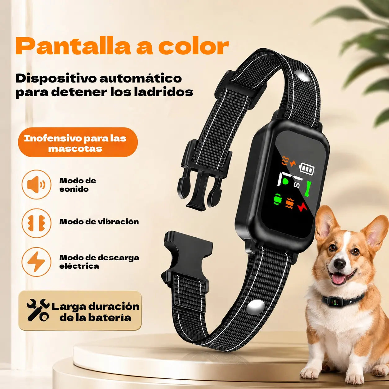 🥳50% DE DESCUENTO🐶 Collar antiladridos inteligente para perros