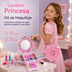 💄 ¡Oferta por tiempo limitado: 49% de descuento! ✨ Set de maquillaje de princesa lavable: juguete de simulación de maquillaje seguro y no tóxico para niños 👸