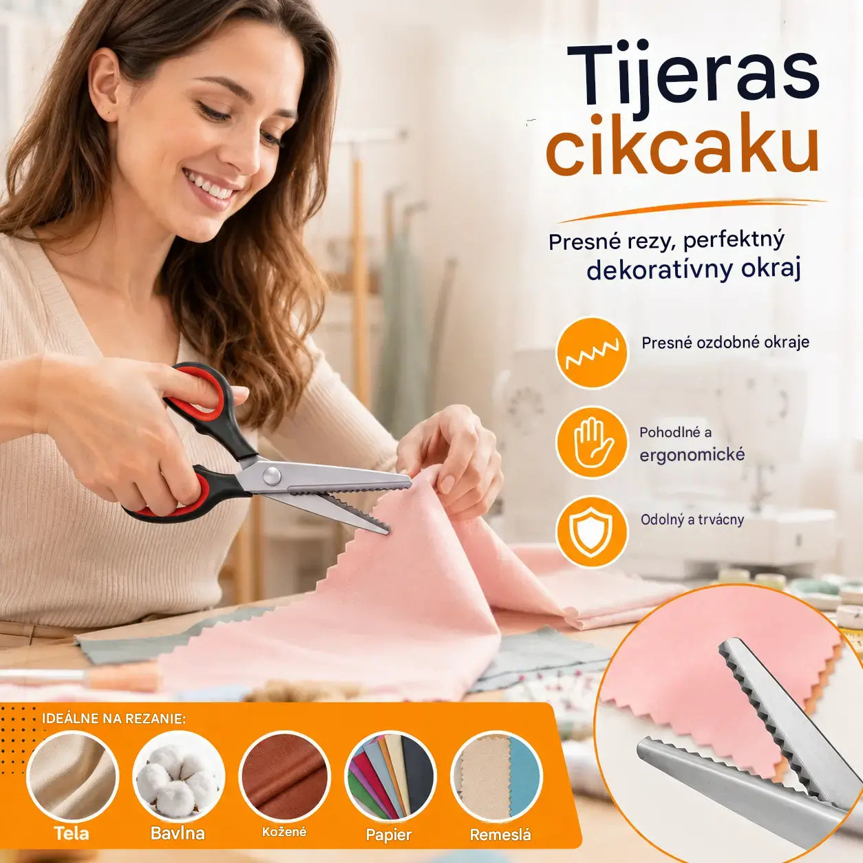 ✂️🧵 Multifunkčné remeselné nožnice, ľahko vytvorte jemnú čipku!