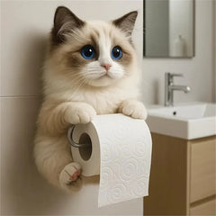 🐱 Adorable portarrollos de papel higiénico con estampado de gatos