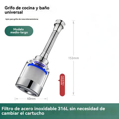 💦 Protector Antisalpicaduras para Grifo con Filtro y Giro 360° 🚰