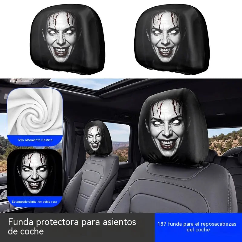 4 piezas 26 €- Funda de cojín para asiento de coche con expresión divertida