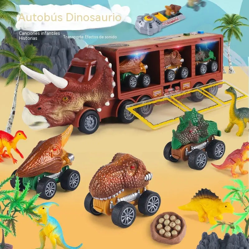 🦖🚛 ¡El Camión de Dinosaurios que Guarda, Lanza y Divierte! 🎵✨
