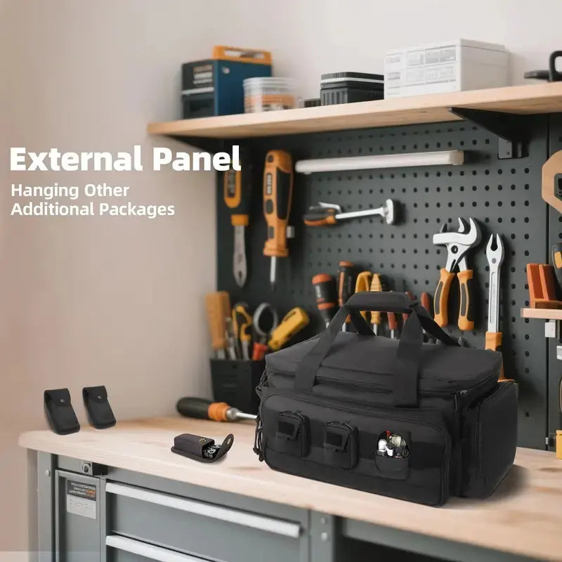 🛠️ Bolsa de Herramientas de Lona 14" | Resistente, Amplia y Organizada para Profesionales 🔧