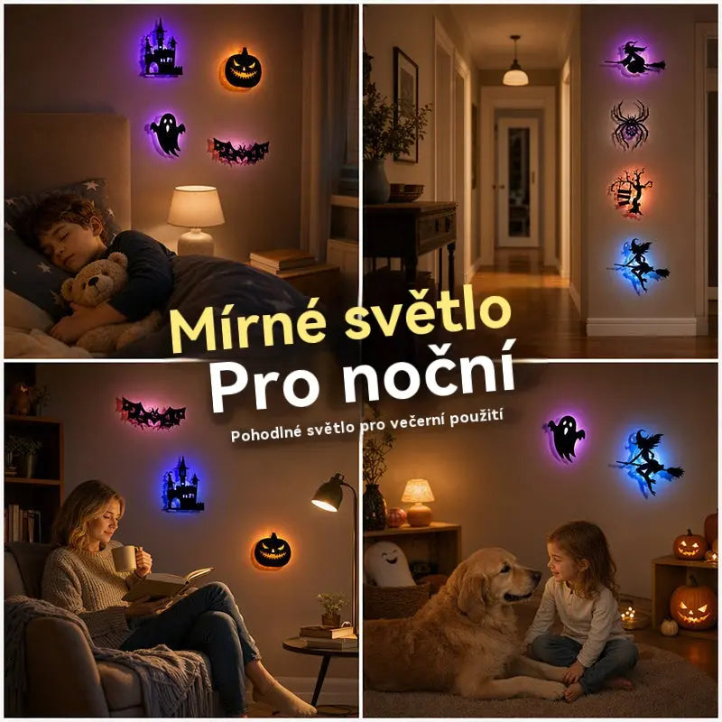 Naljepnice za zid za Noć vještica koje svijetle u mraku