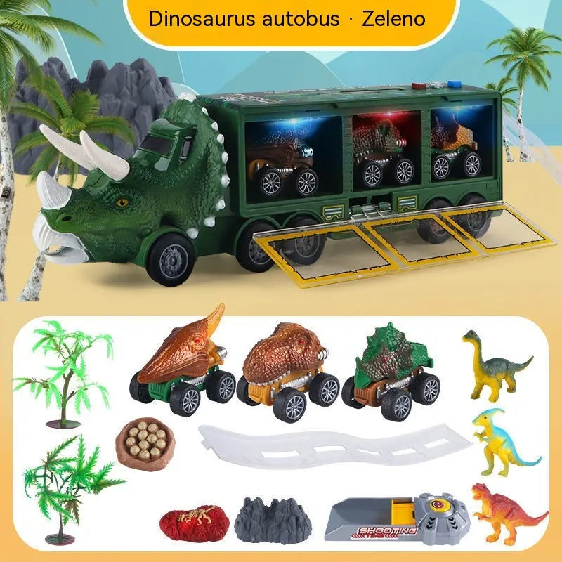 🦖🚛Interaktivni kamion za prijevoz dinosaura: sa svjetlima, zvukovima i pomičnim figurama – upustite se u zabavnu prapovijesnu pustolovinu! ✨🎮