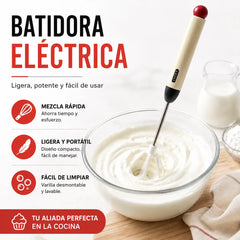 🔥【Último día con 50% de descuento, juego de 2 piezas】🔥Batidora de huevos semiautomática de acero inoxidable🥚