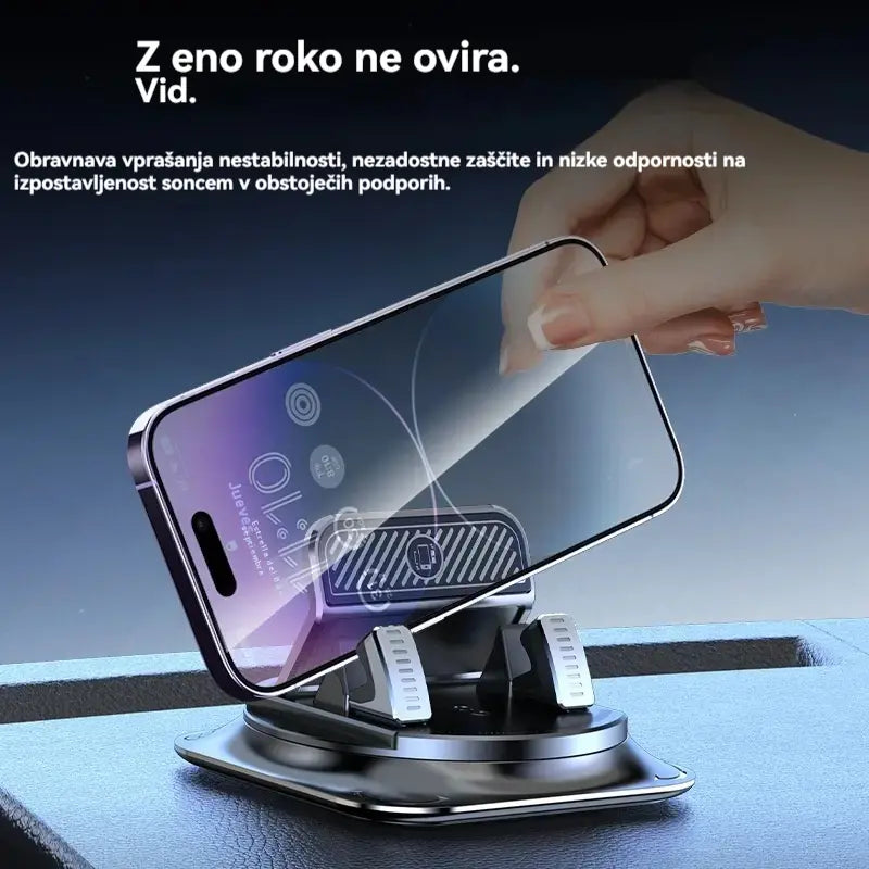 🔥【50 % POPUSTA】🚗 Varno in pametno: Vrhunsko držalo za telefon v avtomobilu 2 v 1! 🚗