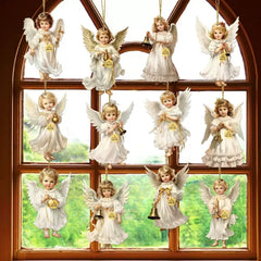 12 piezas👼 Colgante de Ángel Navideño para una Decoración Cálida y Encantadora