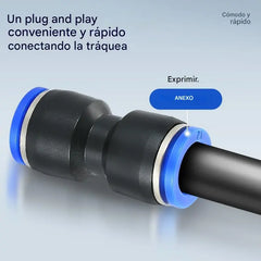 【40 piezas】 Kit de accesorios para manguera neumática de aire de 1/4” con conexión rápida por presión
