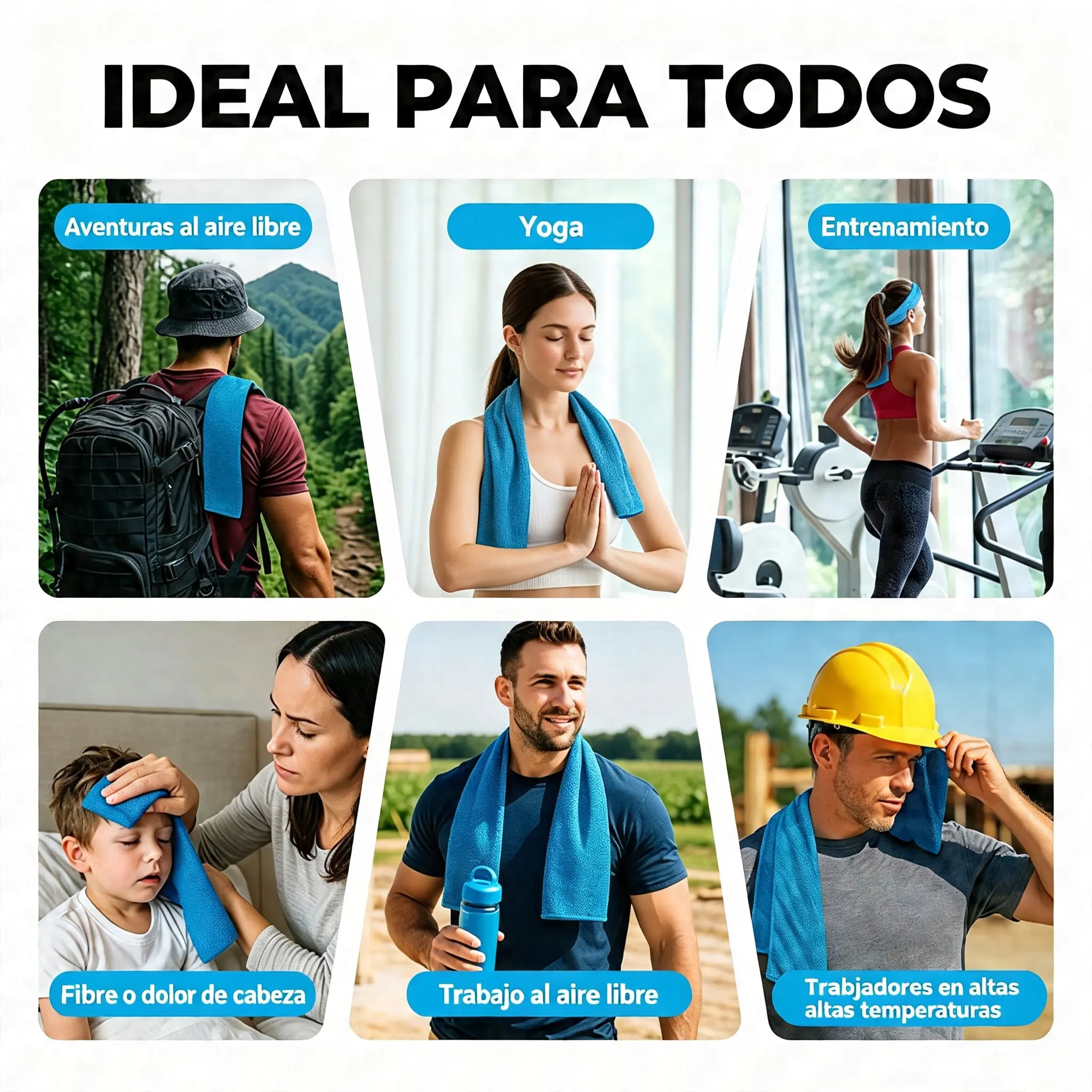 🎁 Compra 1 y llévate 1 gratis: 2 unidades por 26€ 🧊 Toalla refrescante instantánea con estuche de silicona de regalo – frío al instante, reutilizable y lista para cualquier aventura ✨