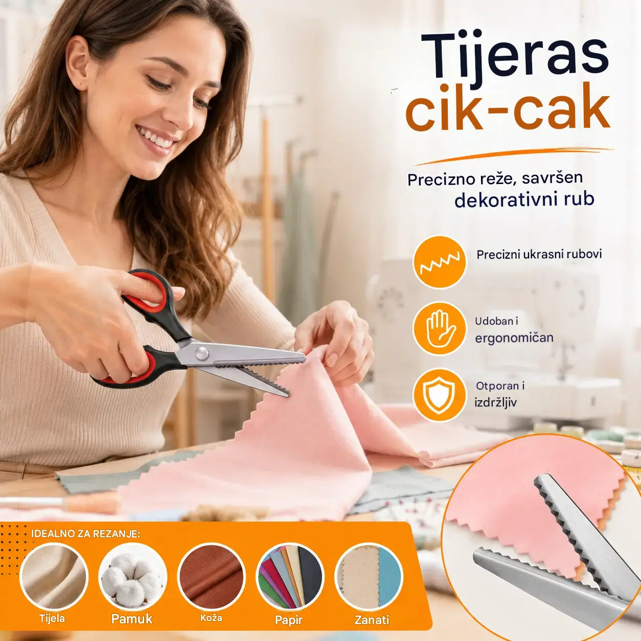 ✂️🧵 Višenamjenske škare za rukotvorine, lako stvarajte nježnu čipku!